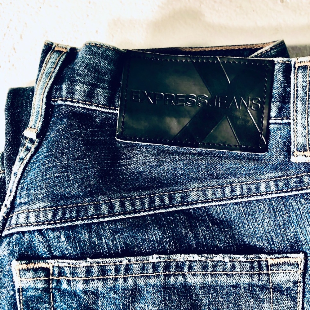 Express ladies jeans low rise flare size 3/4